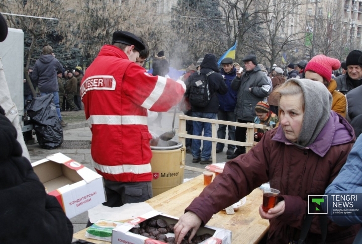 Питание на "Евромайдане" было бесплатным и бесперебойным. ©Владимир Прокопенко