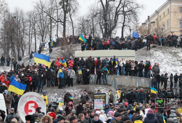 На "Евромайдане". ©Владимир Прокопенко