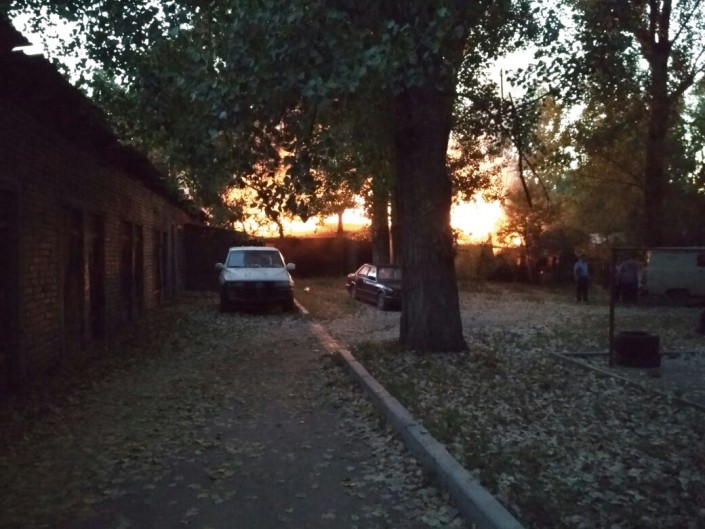 Пожар произошел в центре Алматы