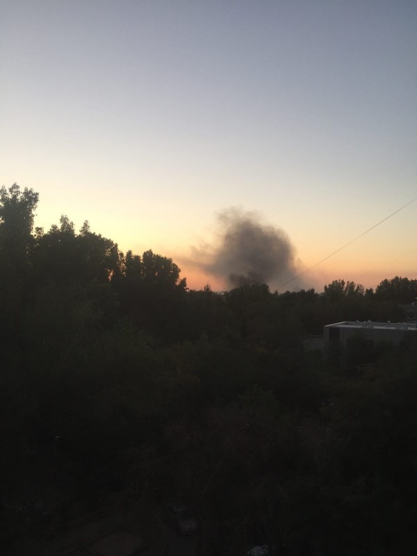 Пожар произошел в центре Алматы