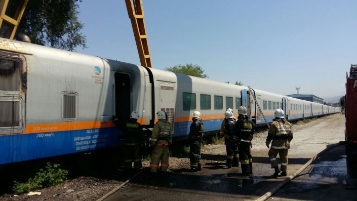 Задымление произошло в вагоне "Тулпар-Тальго" в Алматы