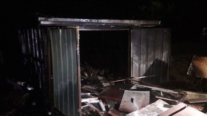 Три гаража сгорели за сутки на одной улице в Алматы