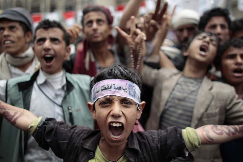 Оппозиция на митингах протеста. ©REUTERS/Ammar Awad