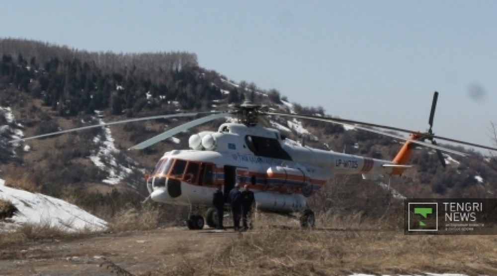 Вертолет МЧС. ©Айжан Тугельбаева