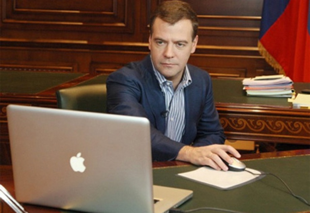 Президент России Дмитрий Медведев. Фото с сайта twitter.com