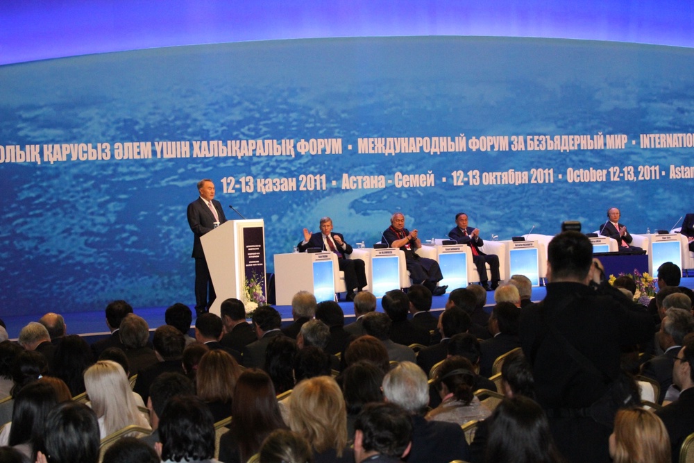 По словам Президента Казахстана, сегодня самый благоприятный момент для строительства безъядерного мира и использовать его - общий долг человечества. Фото Даниал Окасов