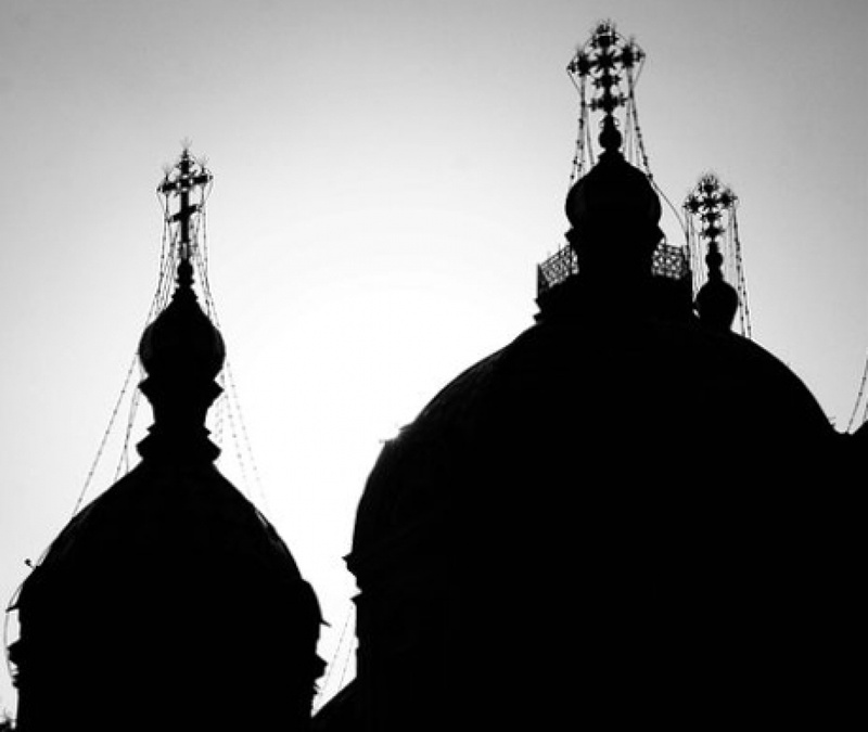 Силуэт православного храма. Фото Владимир Дмитриев©