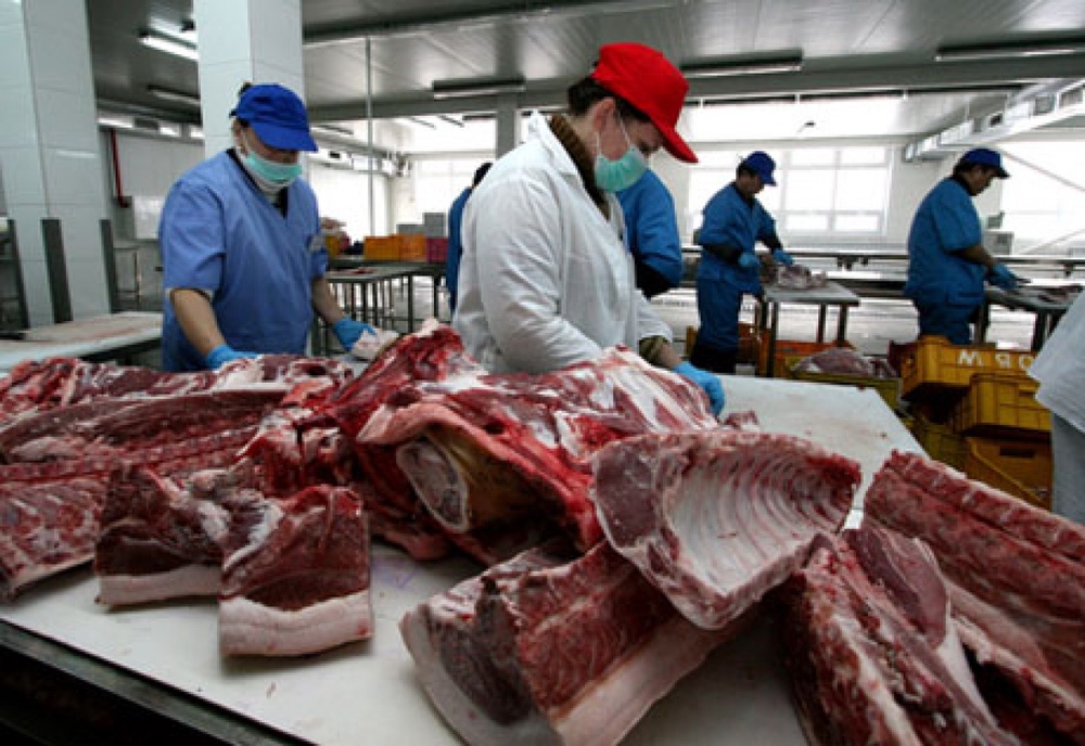 Цех по подготовке мясной продукции перед отправкой на прилавок магазина. Фото РИА Новости©