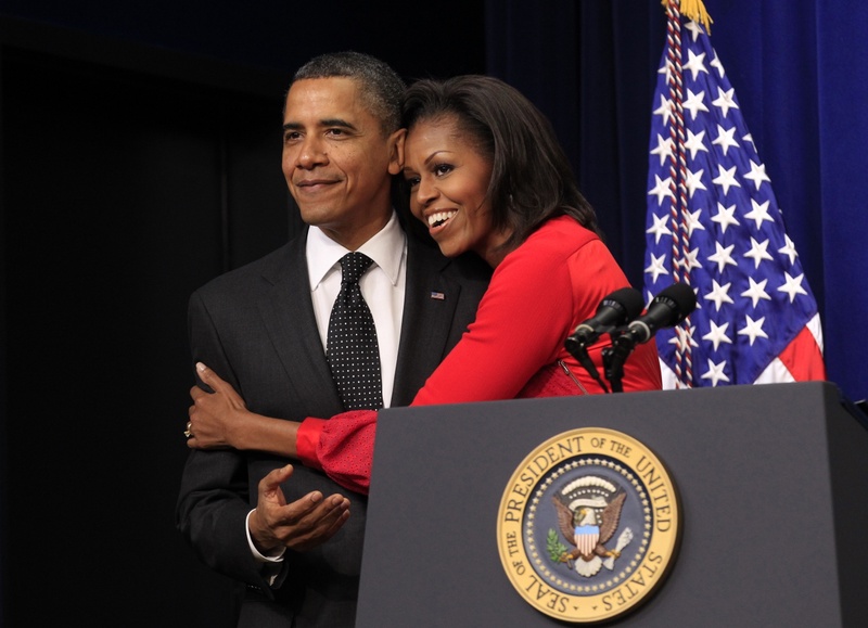 Барак Обама и Мишель Обама. Фото REUTERS/Kevin Lamarque©
