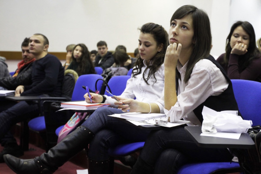 Студенты в аудитории. Фото РИА Новости©