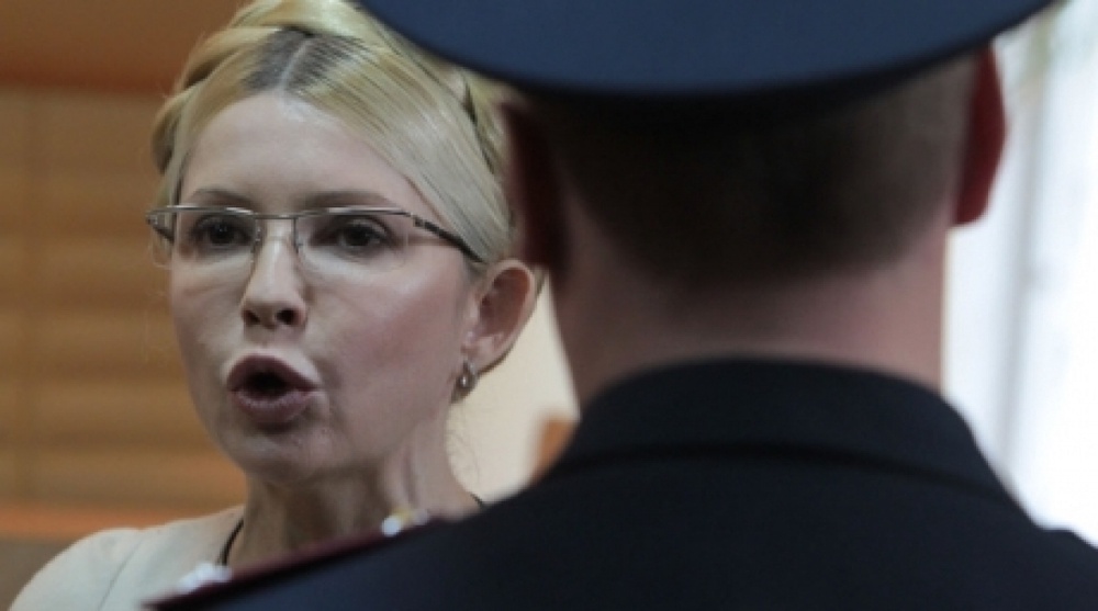 Бывший премьер-министр Украины Юлия Тимошенко на заседании в Печерском районном суде Киева. Фото ©РИА НОВОСТИ