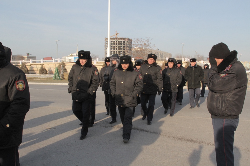 Сотрудники правоохранительного органа. Фото Даниал Окасов©