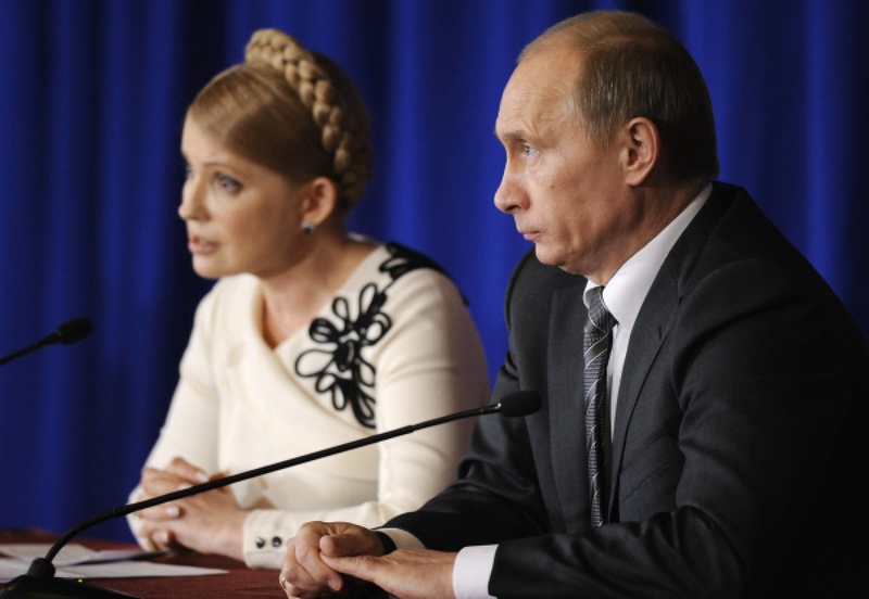Владимир Путин и Юлия Тимошенко. Фото РИА Новости©