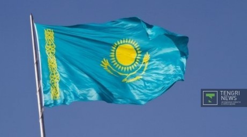Государственный флаг Казахстана. Фото Даниал Окасов©