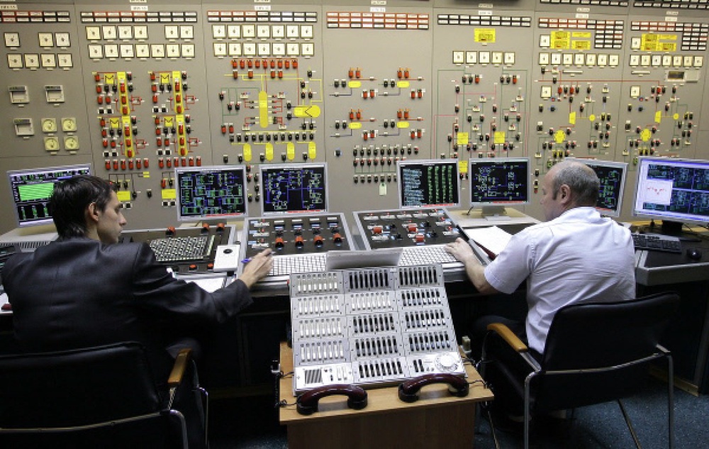 Главный пульт управления атомным реактором. Фото РИА Новости©