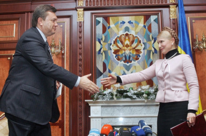 Виктор Янукович и Юлия Тимошенко. Фото segodnya.ua
