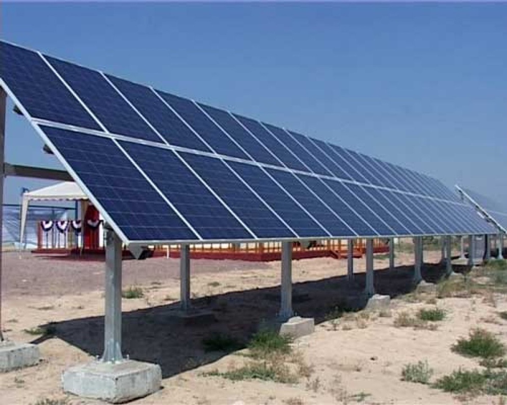 Солнечная электростанция в селе Сарыбулак. Фото с сайта megapolis.kz