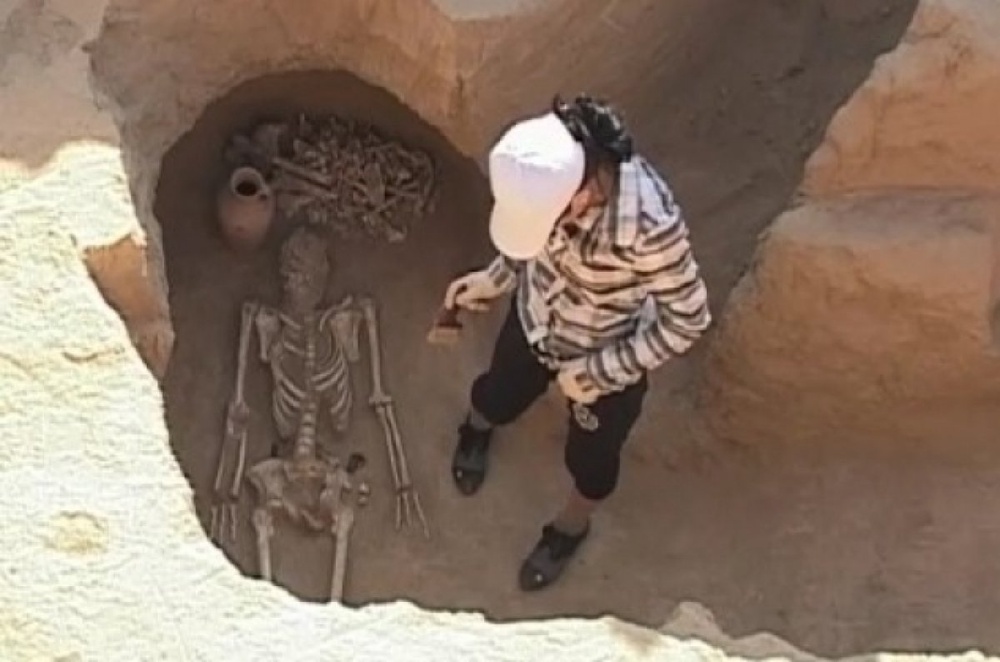 Погребения сарбазов-кочевников великолепно сохранились. Фото с сайта otyrar-tv.kz