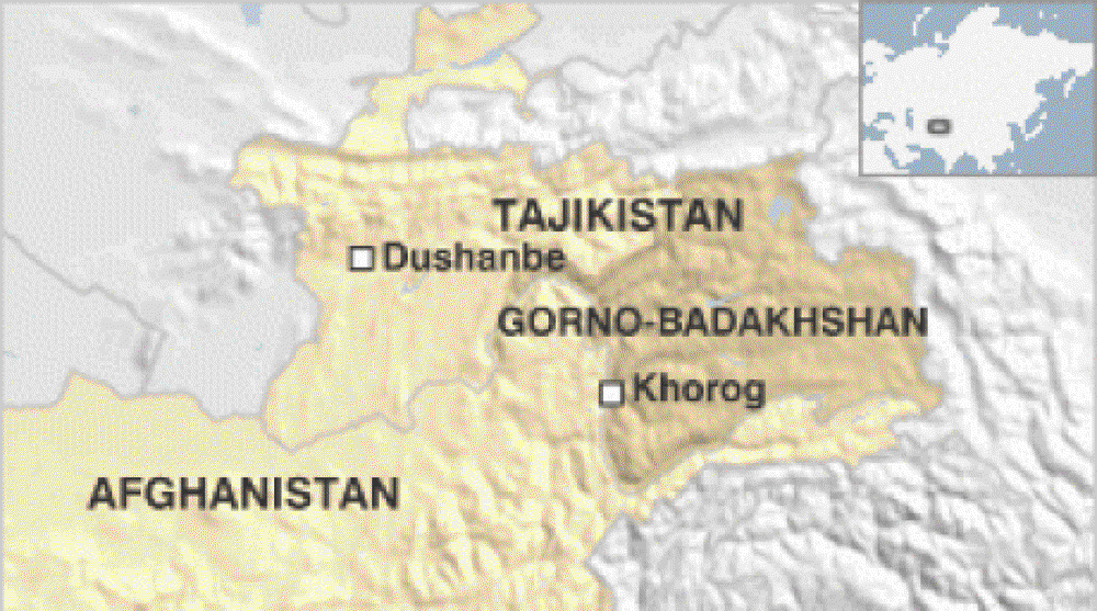  Карта Горно-Бадахшанской автономной области Таджикистана