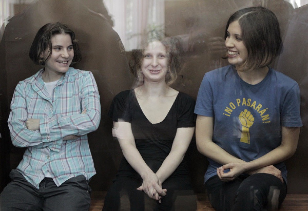 Участницы группы Pussy Riot в суде. Фото ©РИА Новости