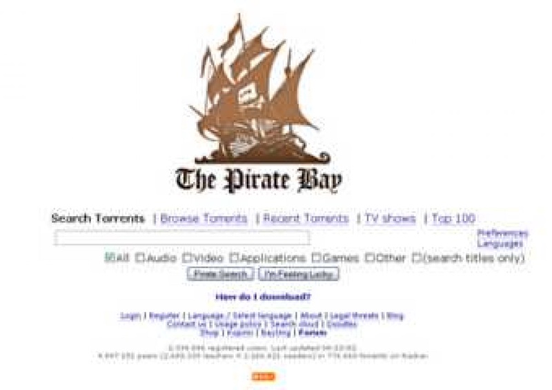 Скринсейвер The Pirate Bay