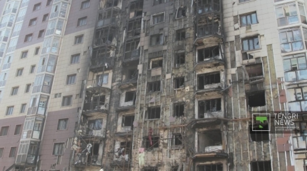 Последствия пожара - 41 сгоревшая квартира. Фото Даниал Окасов©