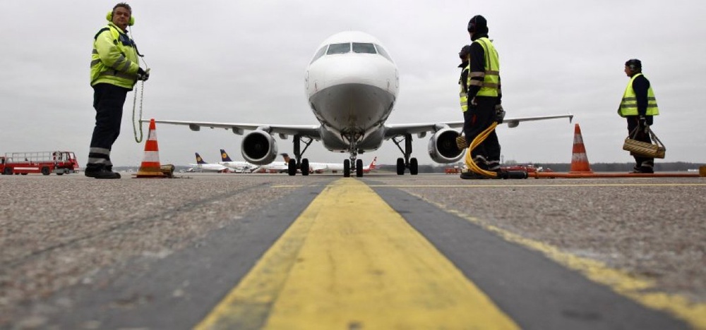 Airbus A321 приземлился в аэропорту Мюнхена. Фото с сайта spiegel.de