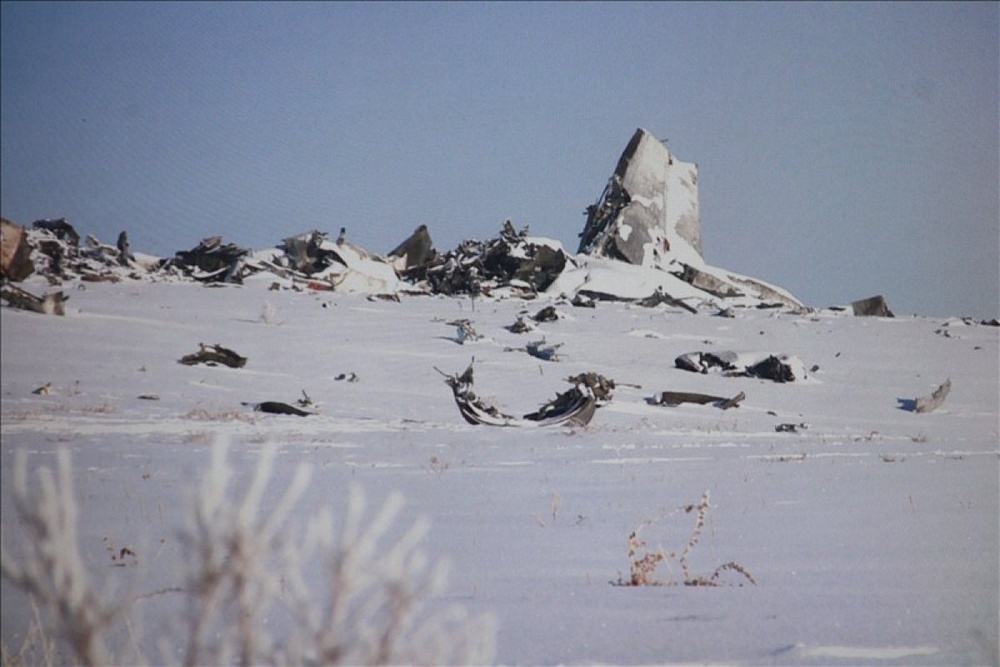 Обломки самолета Ан-72. Фото ©Tengrinews