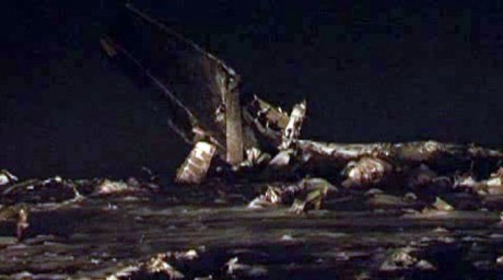 Кадры с места крушения самолета Ан-72
