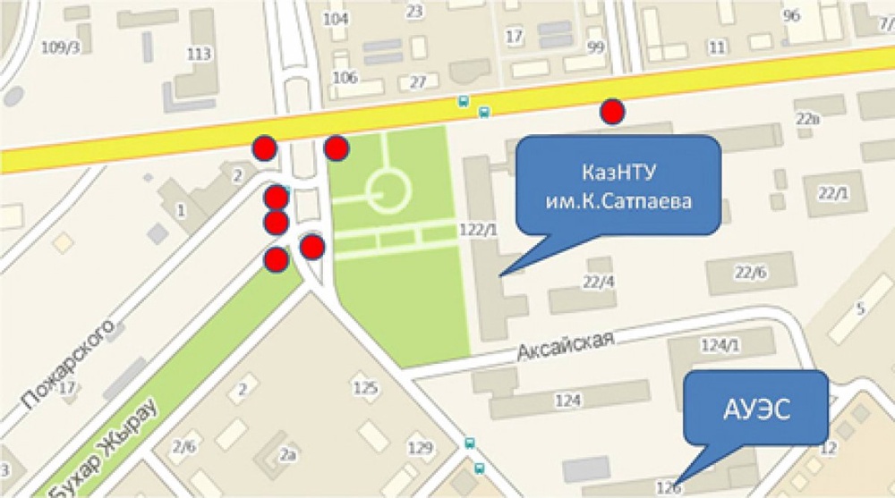 ©Информационно-аналитический отдел УМП акимата Алматы наглядно показал, у каких вузов находятся билборды