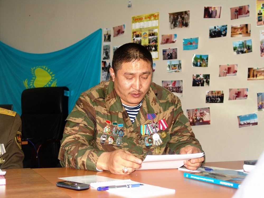 Председатель Союза ветеранов боевых действий и миротворческих операций "Казбат" Аскар Шимпеев