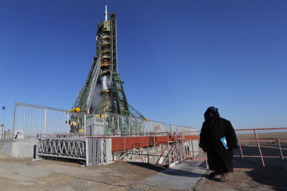 Ракета-носитель на стартовой площадке космодрома "Байконур". Фото ©РИА Новости