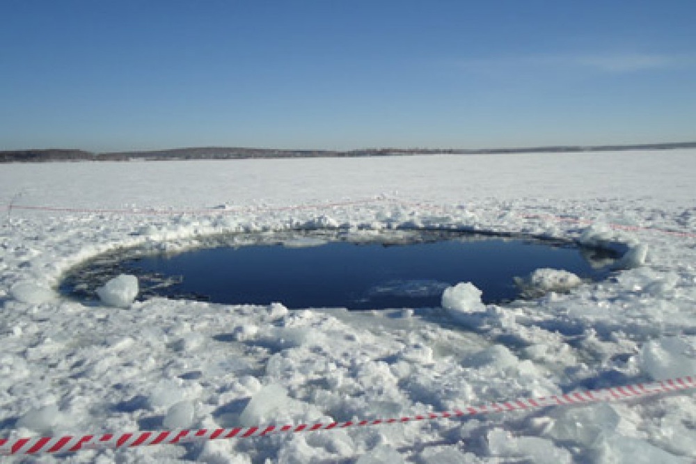 Воронка на озере Чебаркуль
Фото: Владислав Петлюк