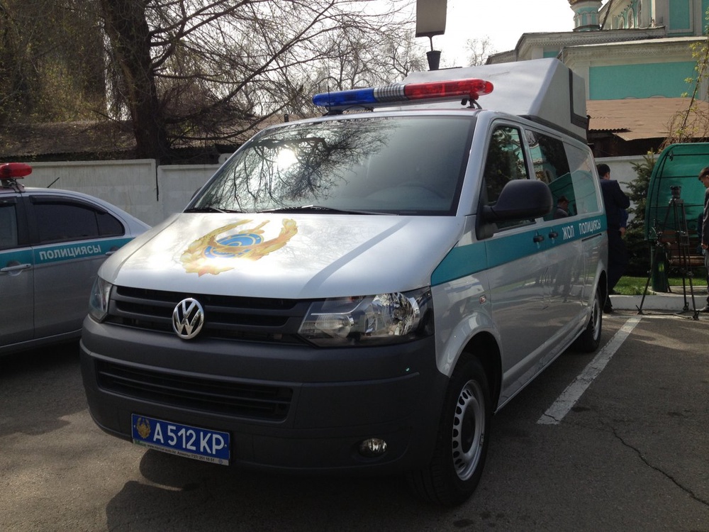 Автомобиль для считывания госномеров презентовали в полиции Алматы.
Фото ©Владимир Прокопенко
