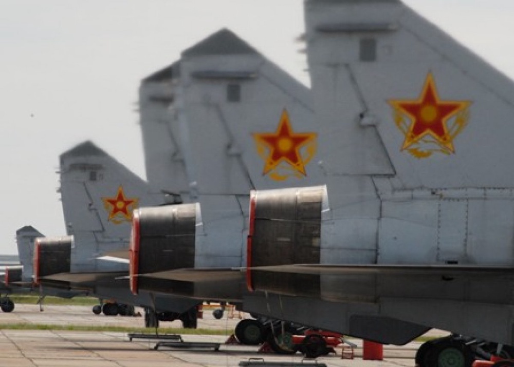 Самолеты МИГ-31 Министерства обороны РК на аэродроме. Фото Ермека Сарбасова/МО РК©