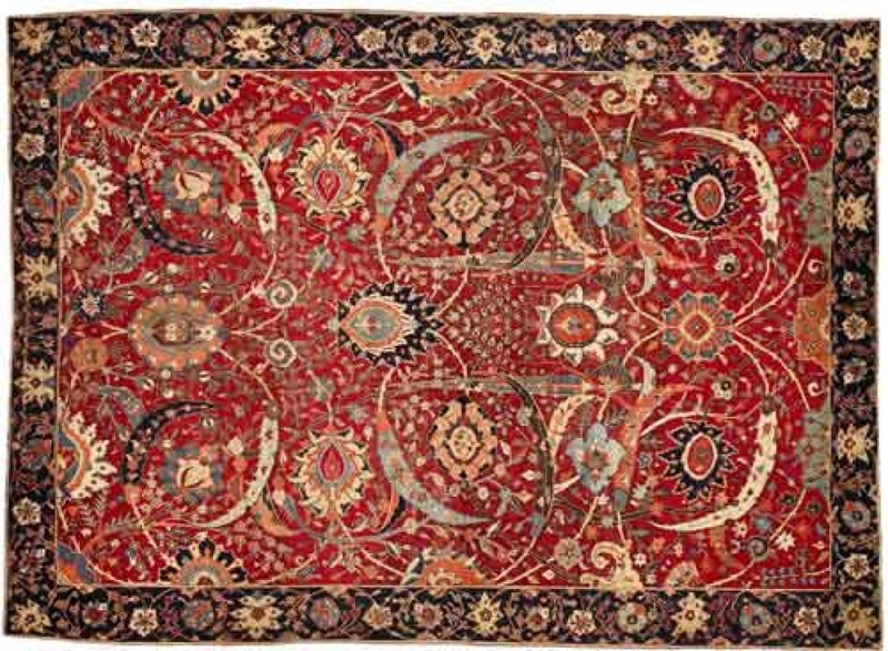 Проданный на аукционе персидский ковер XVII века.Фото с сайта artsjournal.com