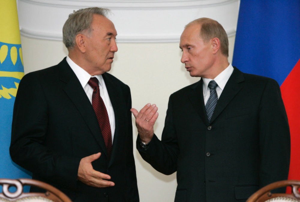 Президент Казахстана Нурсултан Назарбаев и президент России Владимир Путин. Фото ©РИА Новости