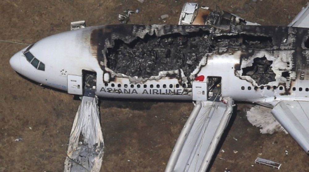 Boeing 777 разбился в аэропорту Сан-Франциско. Фото с сайта christianpost.com