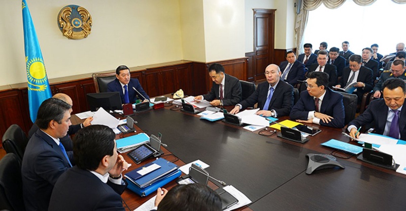 Заседание правительства Казахстана. Фото с сайта primeminister.kz