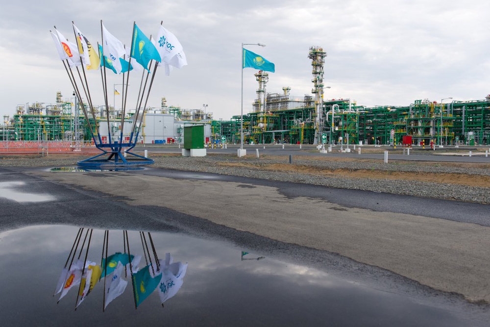 Нефтеперабатывающий завод на месторождении Кашаган. Фото ©REUTERS
