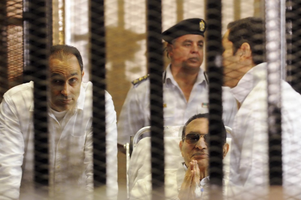 Хосни Мубарак в суде. Фото ©REUTERS