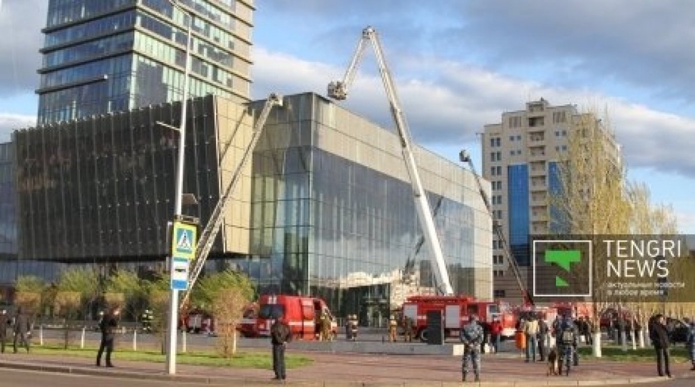 Пожар в телерадиокомплексе "Медиацентр". Фото ©Марат Абилов