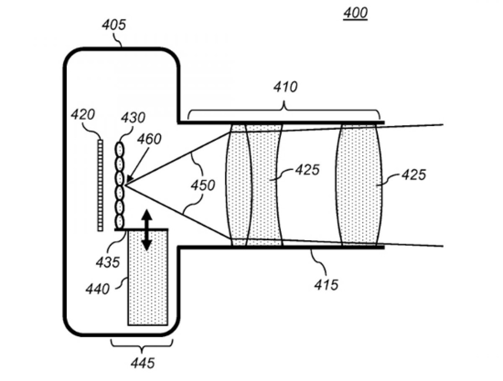 Фрагмент иллюстрации к патентной заявке Apple с сайта USPTO