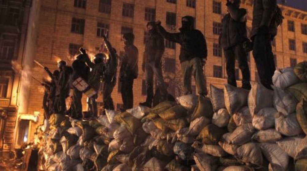 Протестующие в Киеве. ©REUTERS