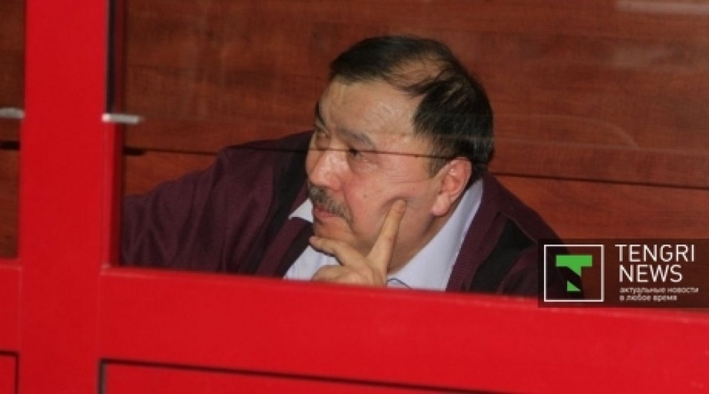 Ержан Утембаев на скамье подсудимых. Фото ©Роза Есенкулова
