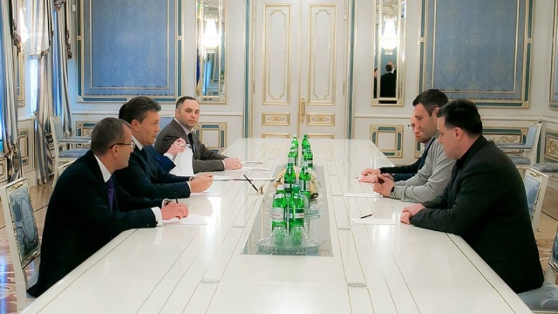 Встреча Виктора Януковича с лидерами оппозиции