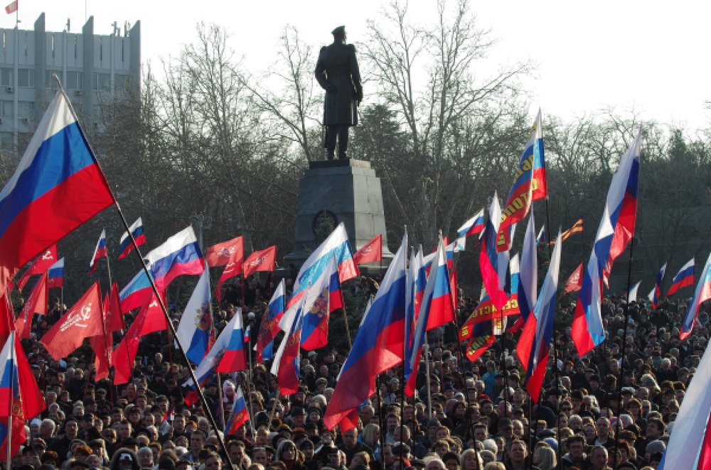 Участники митинга партии в Севастополе. ©РИА Новости