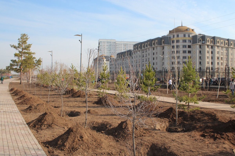 Общегородской субботник. Фото Баубек Коныров