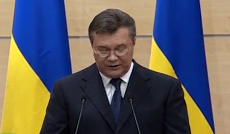 Виктор Янукович на пресс-конференции в Ростове-на-Дону