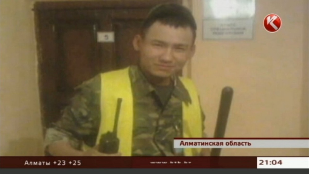 Погибший Мырзабай Сапарбаев. Кадр телеканала КТК